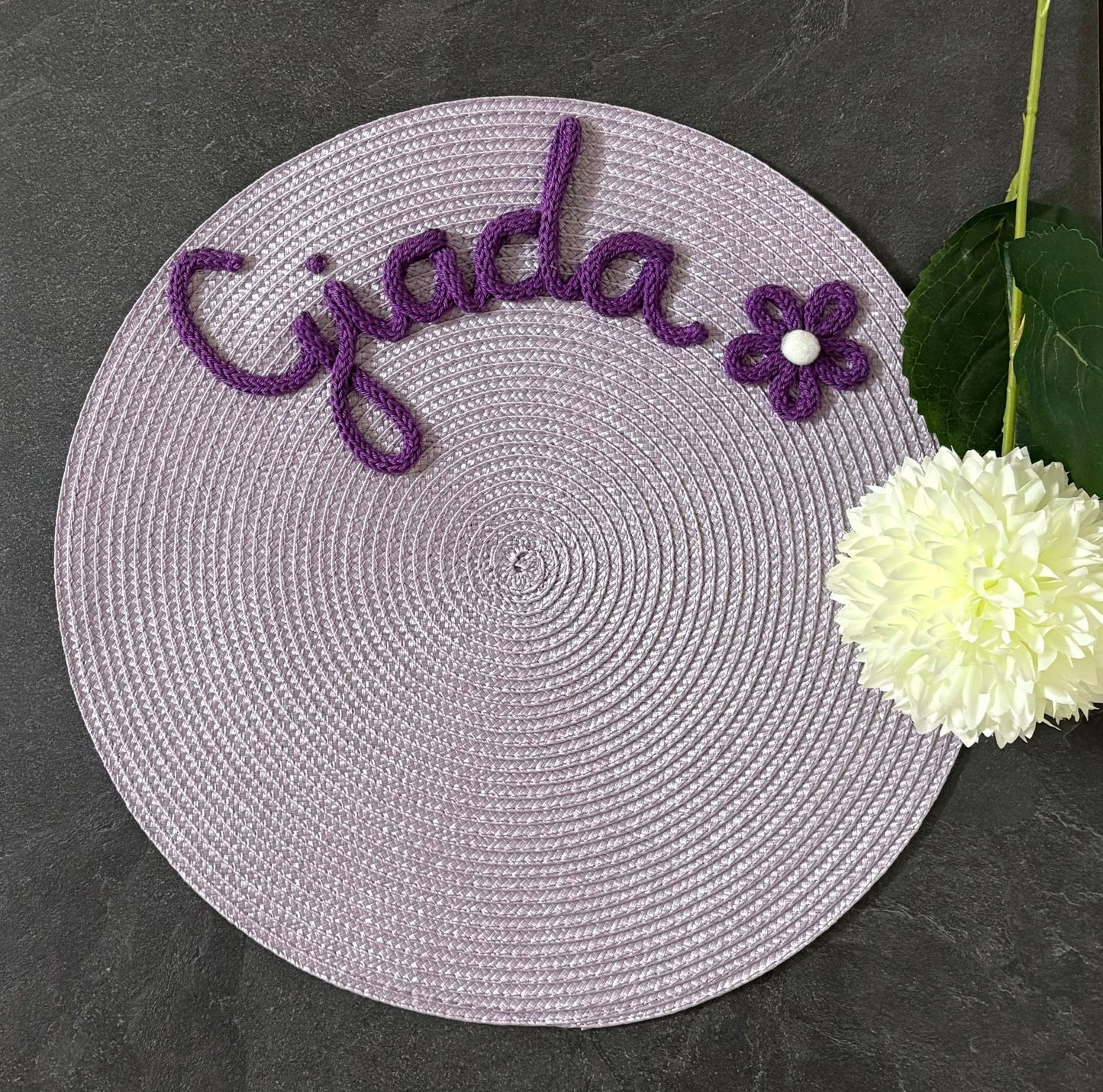 Tovaglietta Personalizzata con Nome in Cotone