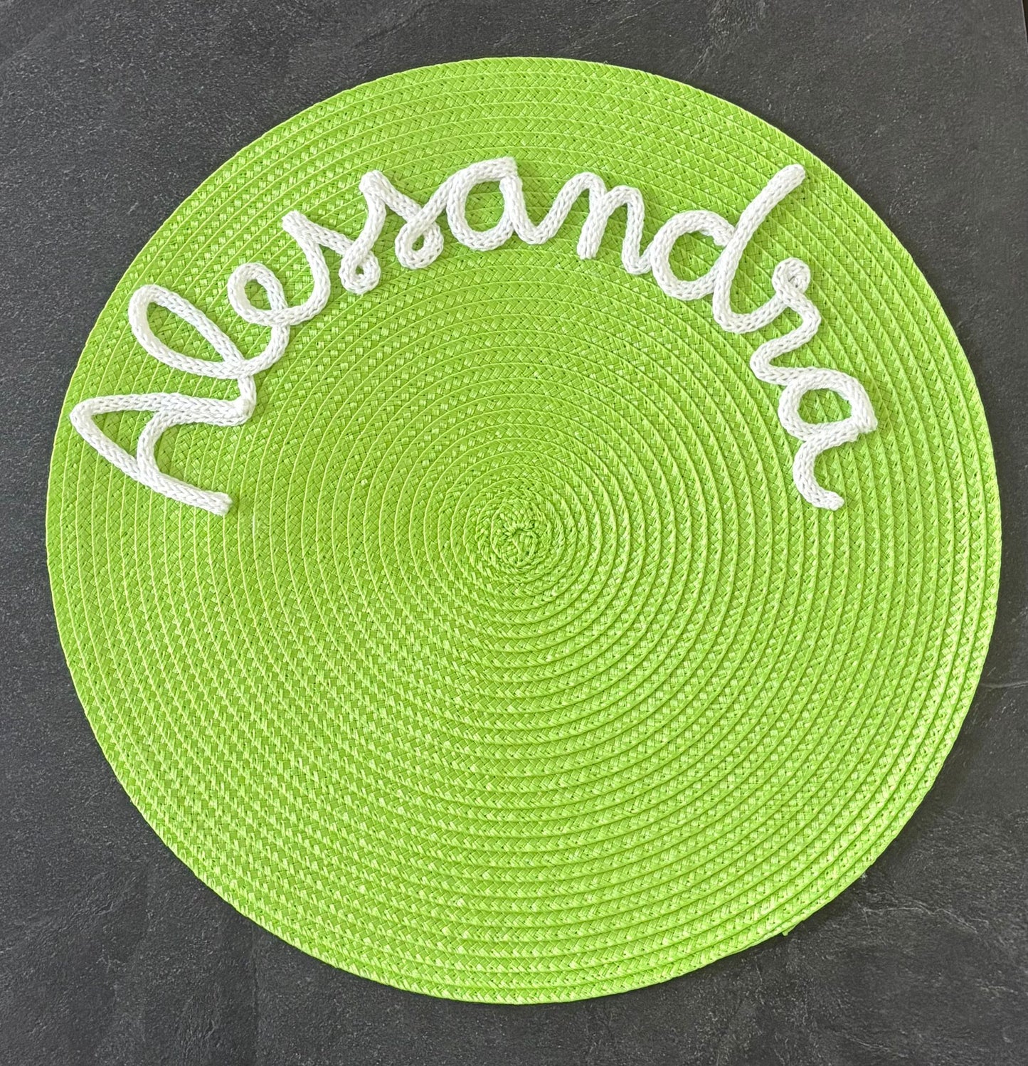 Tovaglietta Personalizzata con Nome in Cotone