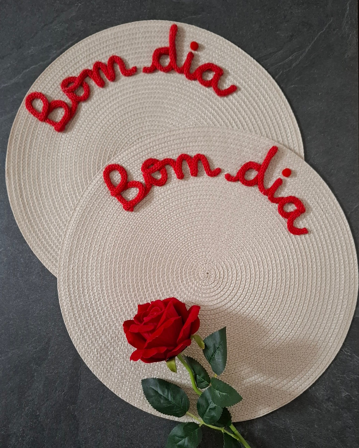 Tovaglietta Personalizzata con Nome in Cotone