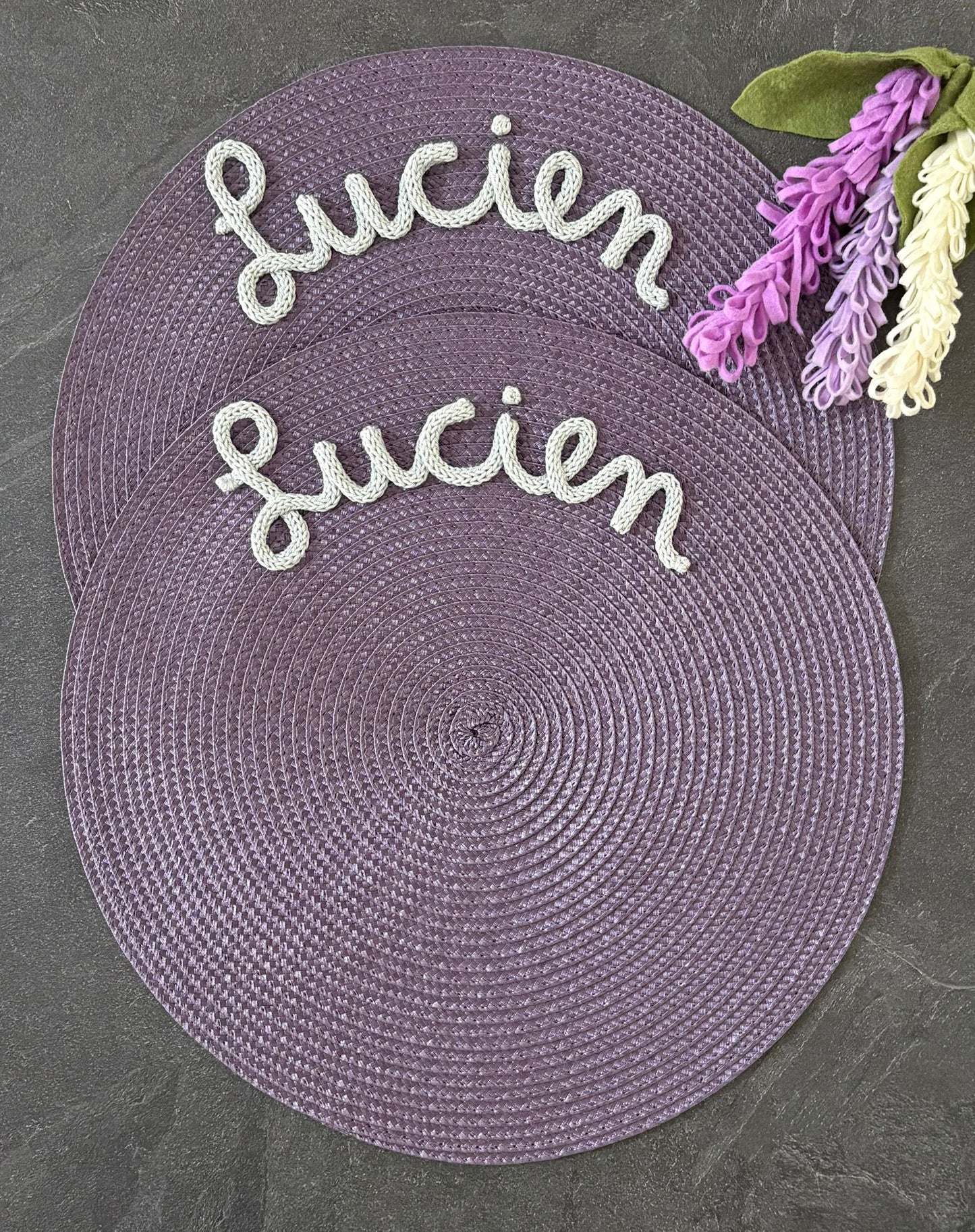 Tovaglietta Personalizzata con Nome in Cotone