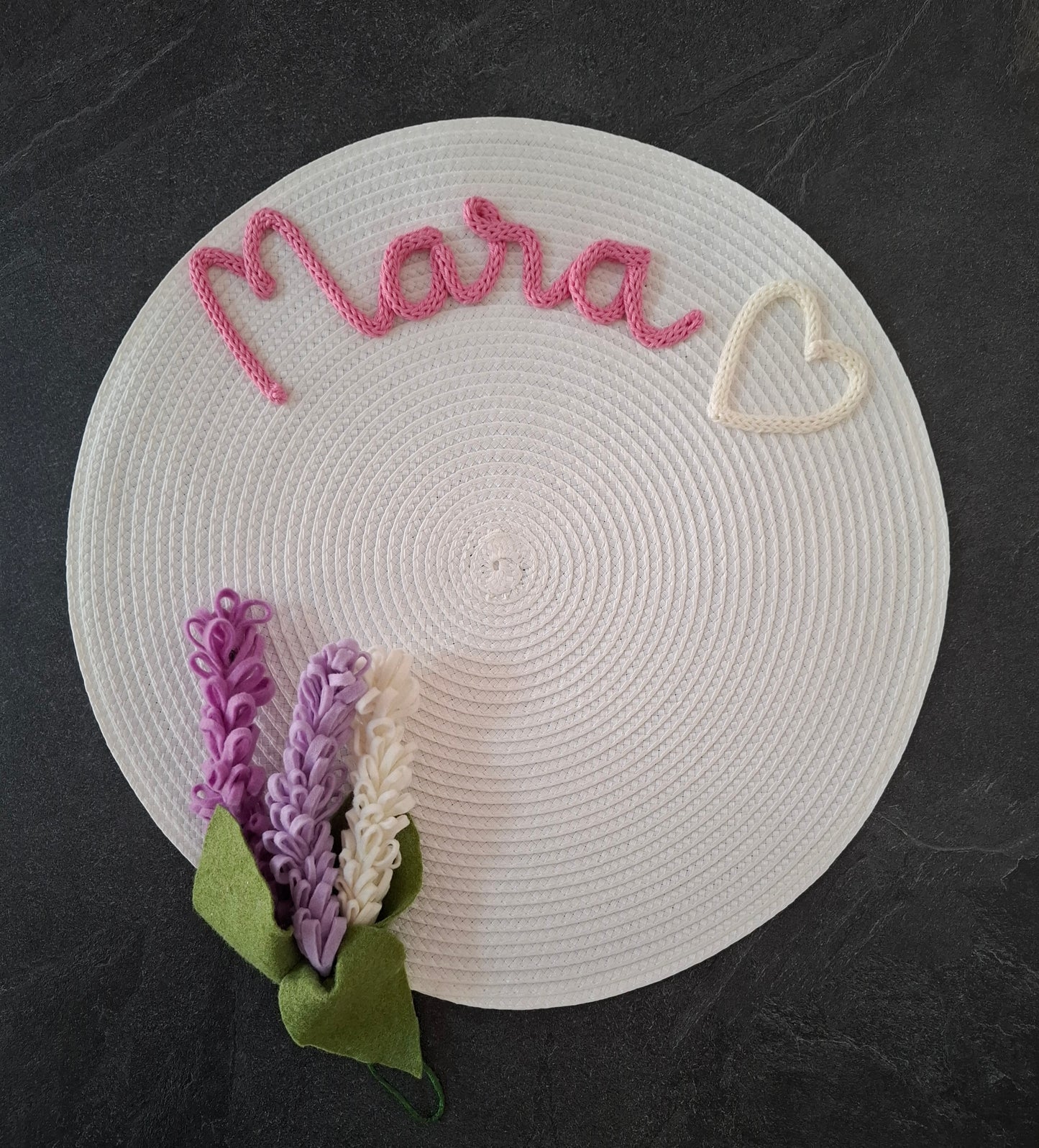 Tovaglietta Personalizzata con Nome in Cotone