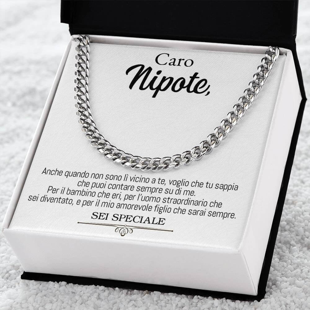 Collana da Uomo - Caro Nipote Sei Speciale (sono).