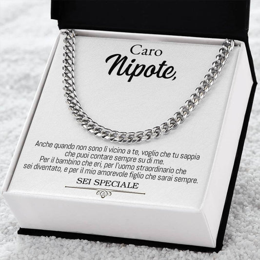 Collana da Uomo - Caro Nipote Sei Speciale (sono).