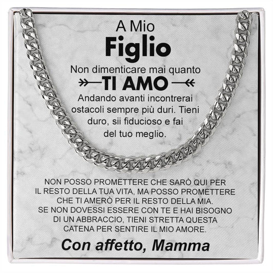 Collana da Uomo - A Mio Figlio, con Affetto Mamma