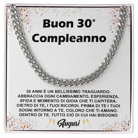 Collana Uomo - Compleanno 30 anni.